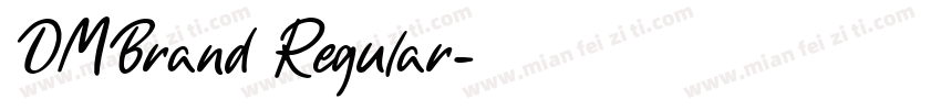 DMBrand Regular字体转换